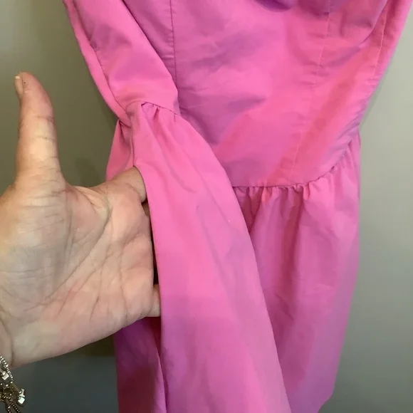 Free People Pink Sundress with Square Neck and Thick Straps - Picture 2 of 5